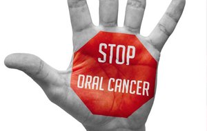 stop oral cancer on hand