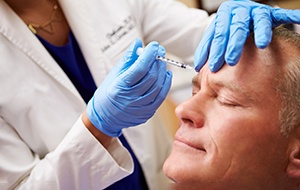 Man being injected with BOTOX®