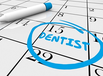 dental appointment on calendar